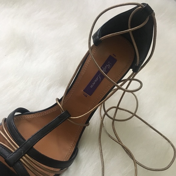 Ralph Lauren Purple Label Lace Up Heels, EUR Sz 38 - Picture 4 of 8